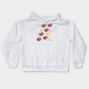 Colorful Floral Design Kids Hoodie